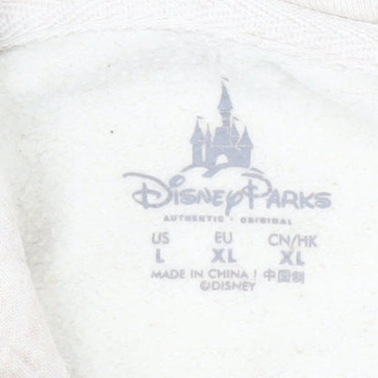 Unisex Adults UK Size 14 Disney Ivory Pullover Hoodie