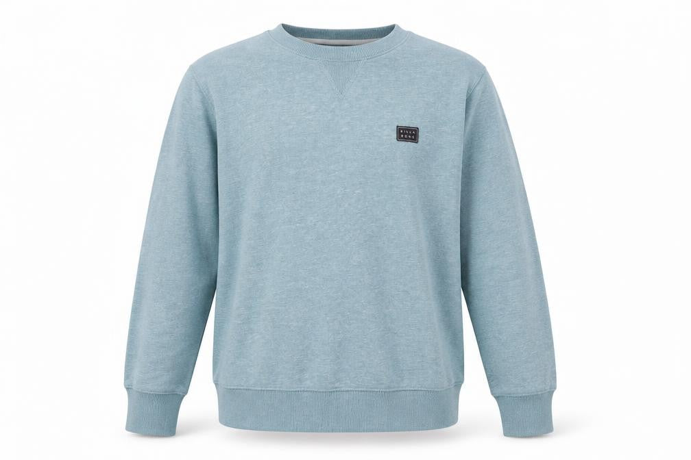 Front view of Billabong boys’ blue crew neck logo sweatshirt -, size 14