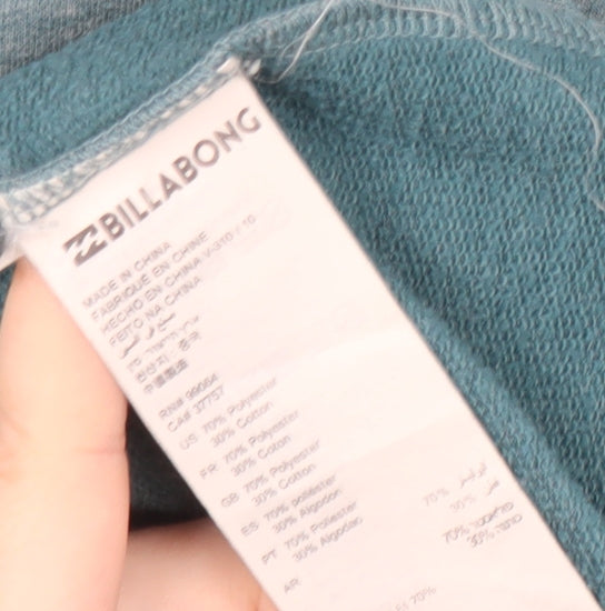 Billabong Boys Blue Crew Neck Logo Sweatshirt - Size 14