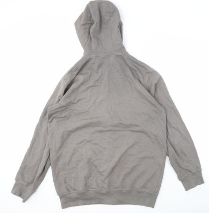 Mens UK Size M Cotton Traders Grey Full Zip Hoodie