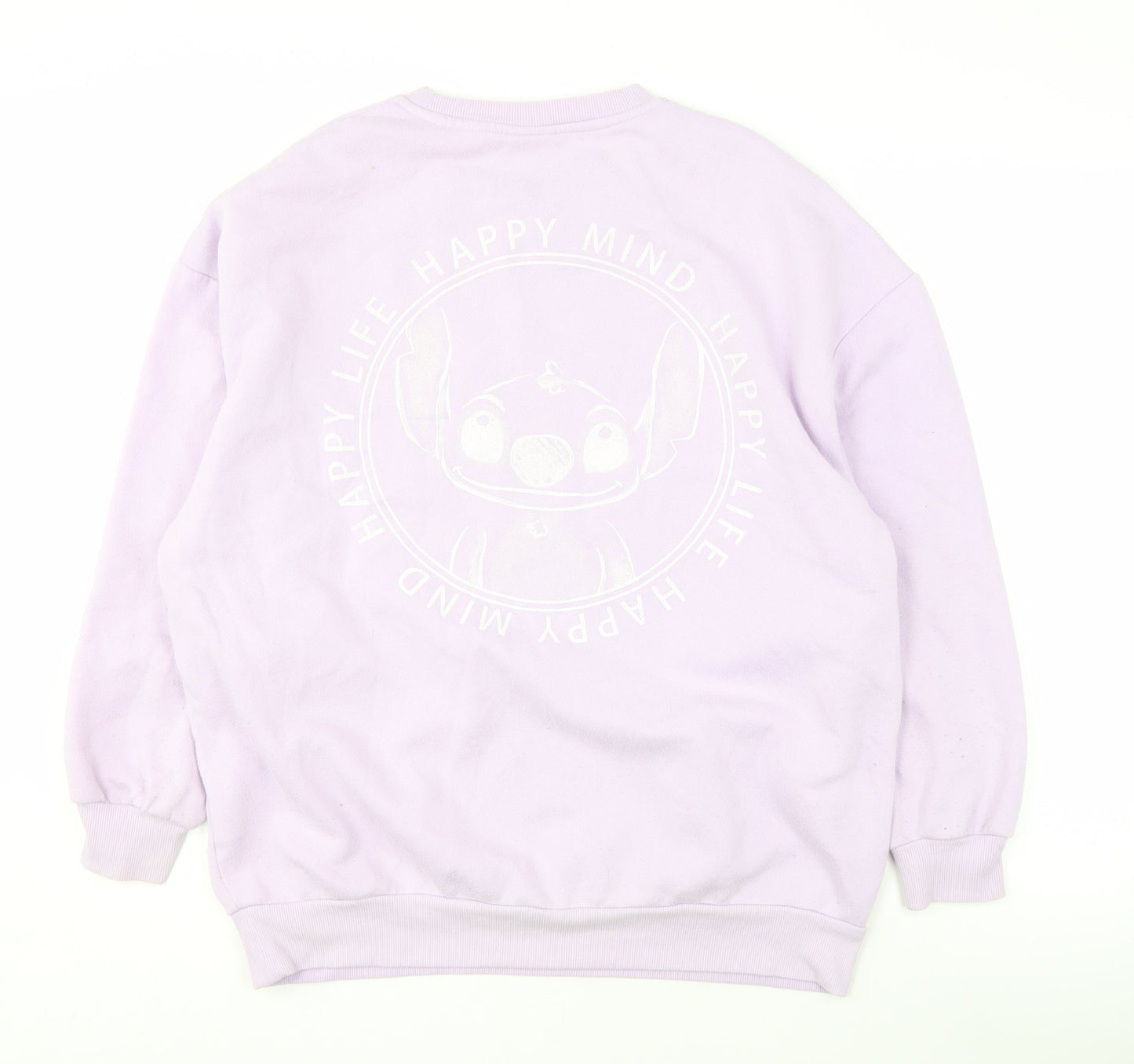 Womens UK Size S Disney Purple Pullover Sweatshirt