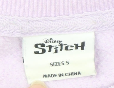 Womens UK Size S Disney Purple Pullover Sweatshirt