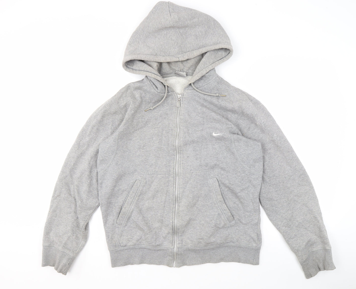 Mens UK Size S Nike Grey Full Zip Hoodie
