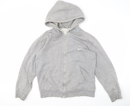 Mens UK Size S Nike Grey Full Zip Hoodie