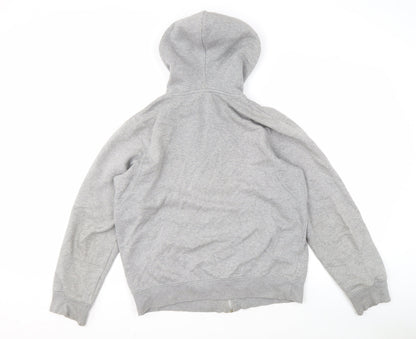 Mens UK Size S Nike Grey Full Zip Hoodie