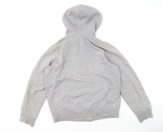 Mens UK Size S Nike Grey Full Zip Hoodie