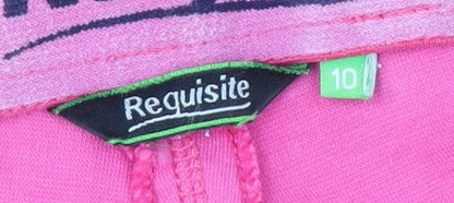 Requisite Women's Pink Jogger Trousers - Size 10
