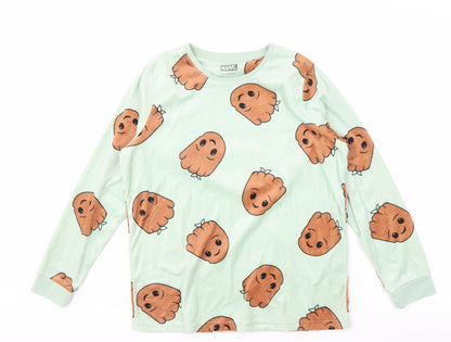 Primark Women's Green Marvel Pyjama Top, Size 10-12