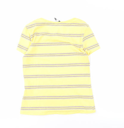 Womens UK Size L TALLY WEiJL Yellow Basic T-Shirt