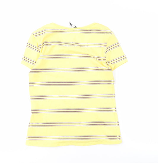 Womens UK Size L TALLY WEiJL Yellow Basic T-Shirt
