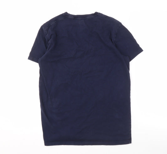 Mens UK Size S Hollister Blue  T-Shirt