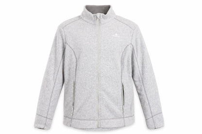 Front view of Decathlon Men's Grey Fleece Jacket XL