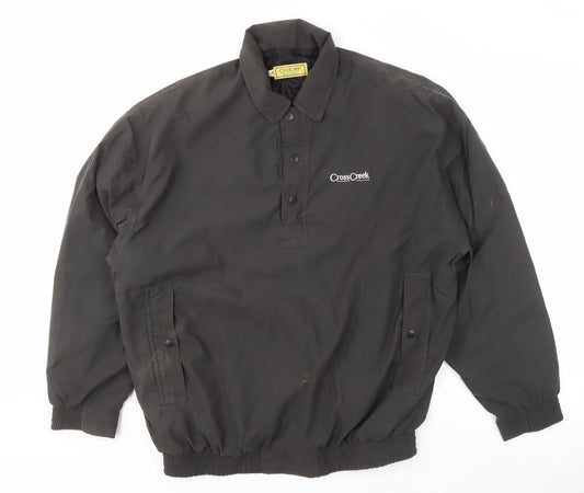Mens UK Size M CrossCreek Black Basic Jacket