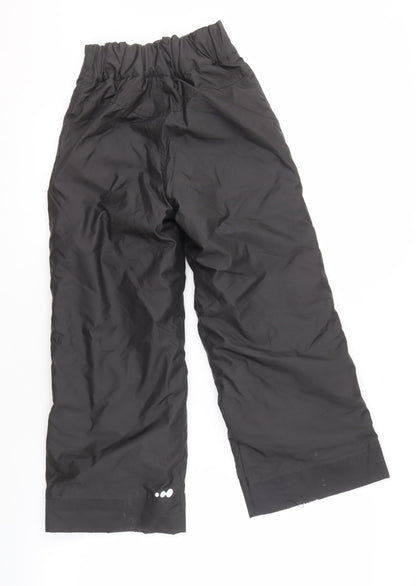 Decathlon Boys' Black Snow Pants 8 Years