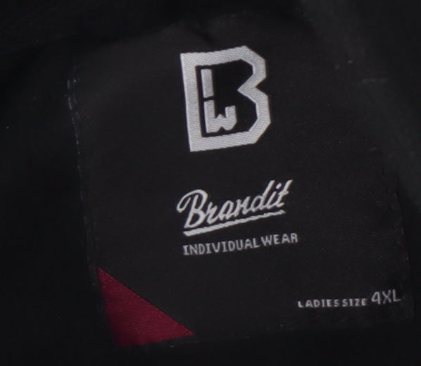 Brandit Women's Black Hooded Coat 4XL Classic Casual
