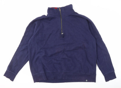Mens UK Size XL Tog Twenty Four Blue 1/2 Zip Sweatshirt