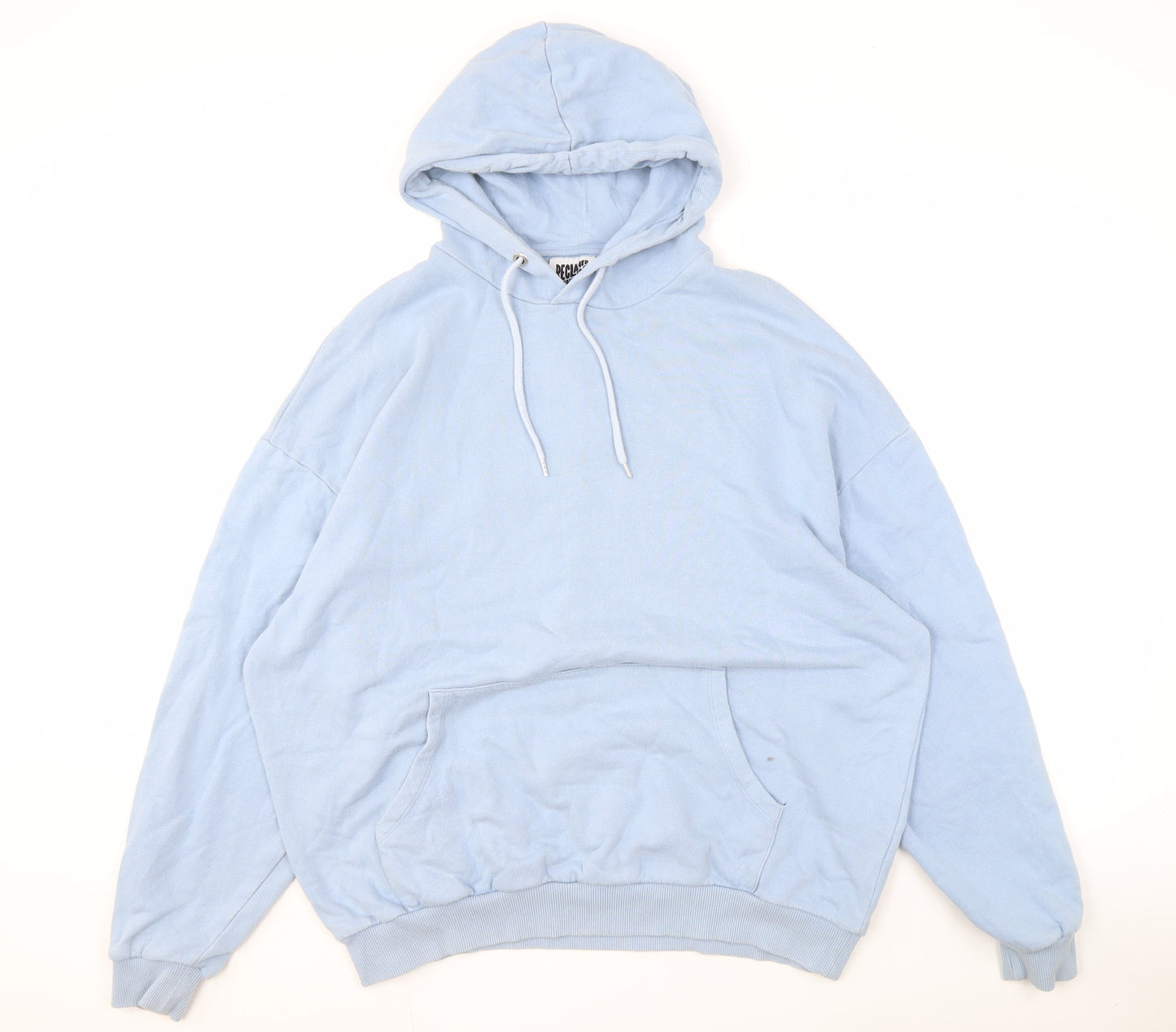 Unisex Adults UK Size L Reclaimed Vintage Blue Pullover Hoodie