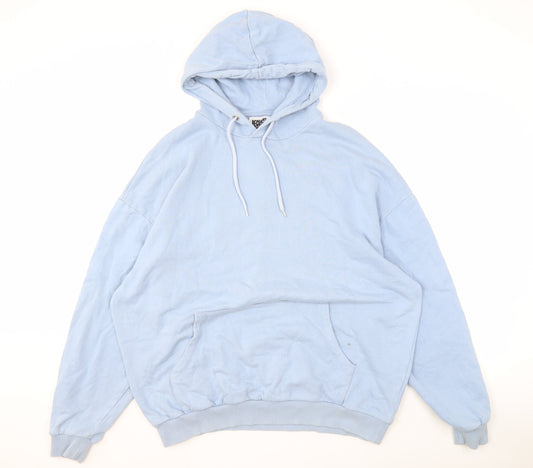 Unisex Adults UK Size L Reclaimed Vintage Blue Pullover Hoodie