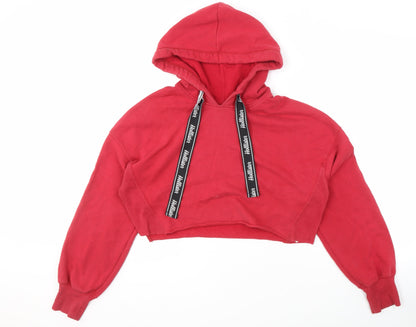 Hollister Women's Red Pullover Hoodie, Size L
