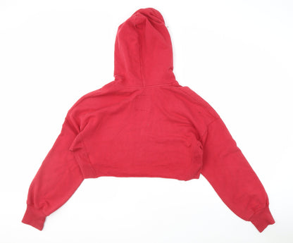 Hollister Women's Red Pullover Hoodie, Size L