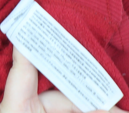 Hollister Women's Red Pullover Hoodie, Size L