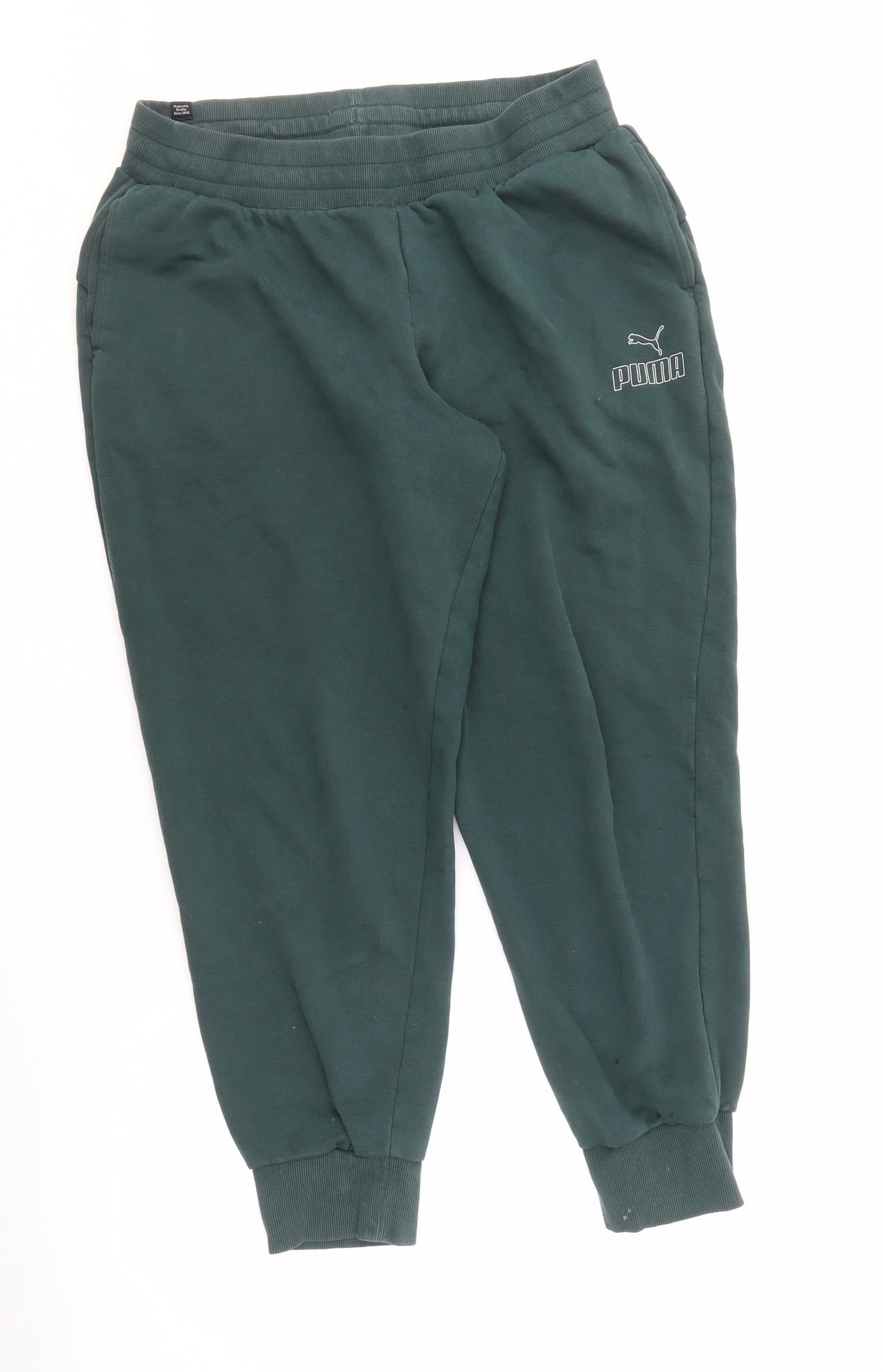 Puma Men's Green Jogger Trousers, Size L - Activewear