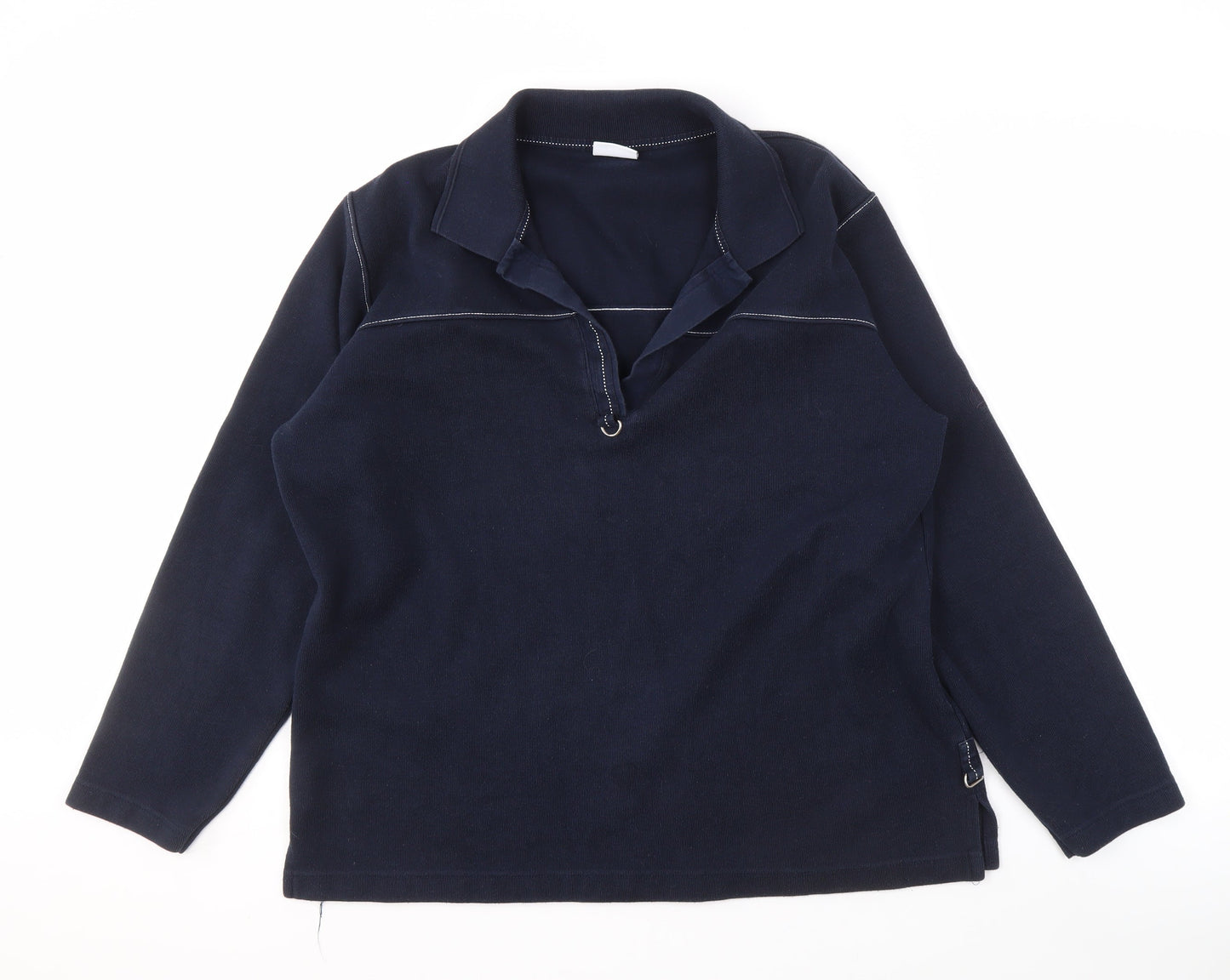 Womenwear by Wind Blue Collared Sweatshirt XL Women