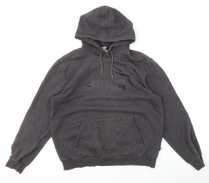 Mens UK Size M PUMA Grey Pullover Hoodie