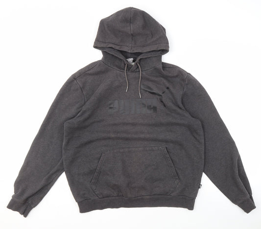 Mens UK Size M PUMA Grey Pullover Hoodie