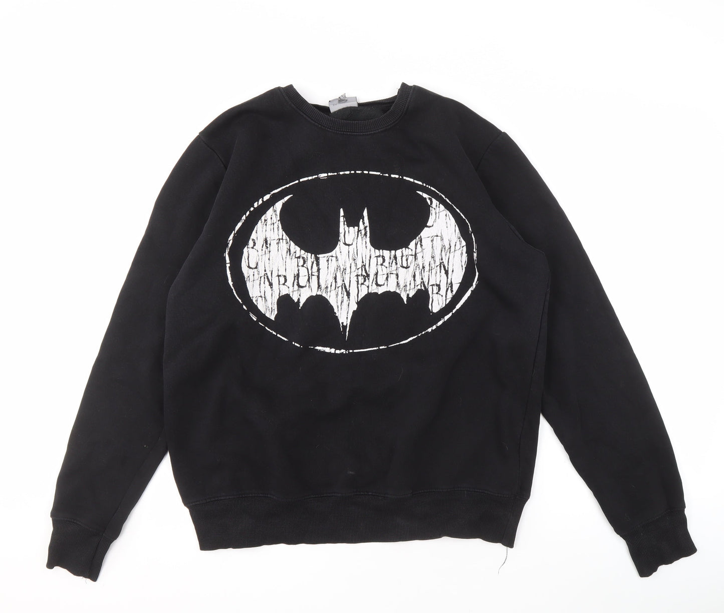 Mens UK Size L Batman Black Pullover Sweatshirt