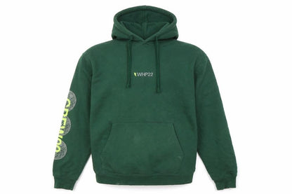 Mens UK Size M Russell Green Pullover Hoodie