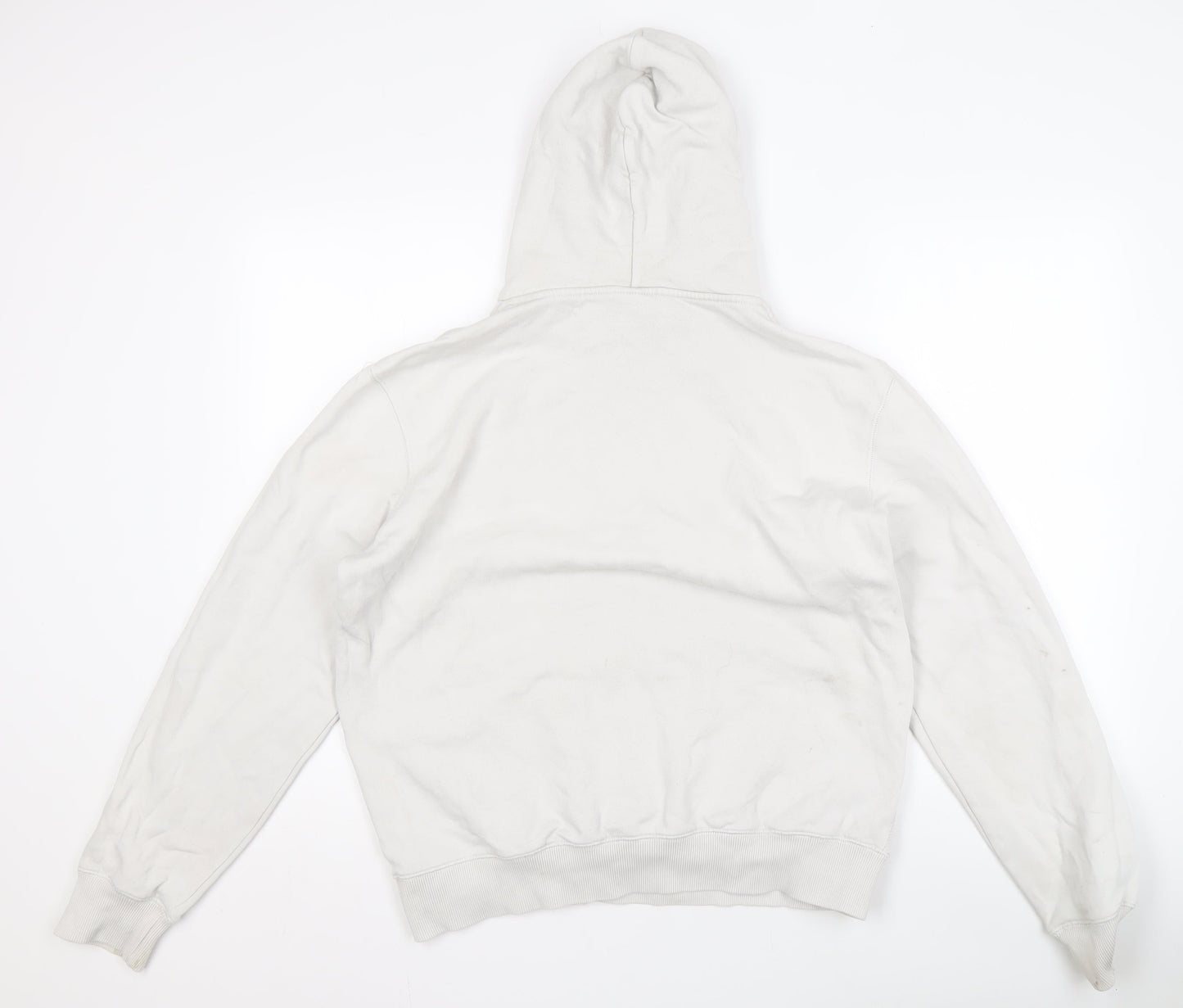 Mens UK Size M Nike White Pullover Hoodie