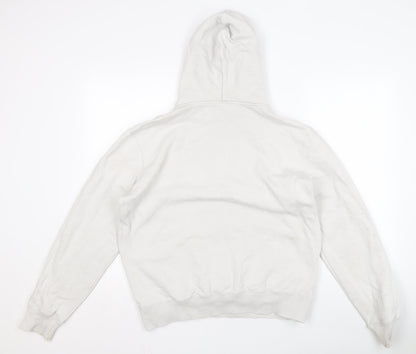 Mens UK Size M Nike White Pullover Hoodie