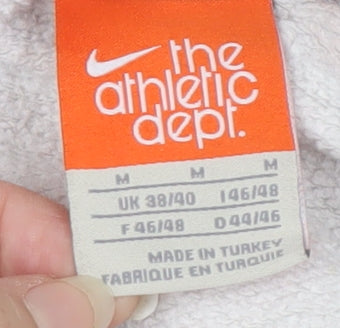 Mens UK Size M Nike White Pullover Hoodie