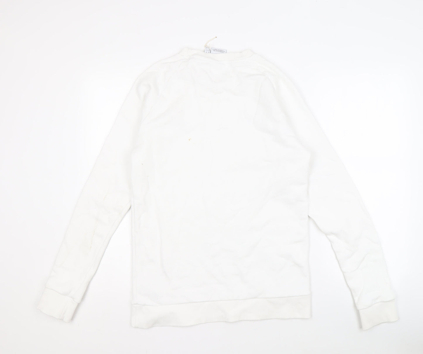 Mens UK Size S adidas White Pullover Sweatshirt