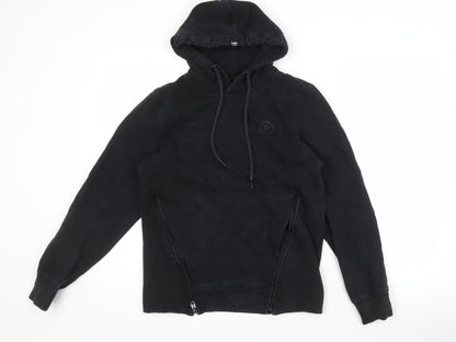 Mens UK Size S JACK & JONES Black Pullover Hoodie