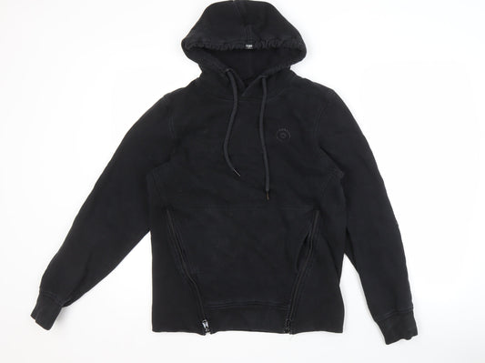 Mens UK Size S JACK & JONES Black Pullover Hoodie