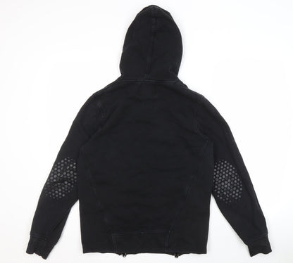 Mens UK Size S JACK & JONES Black Pullover Hoodie