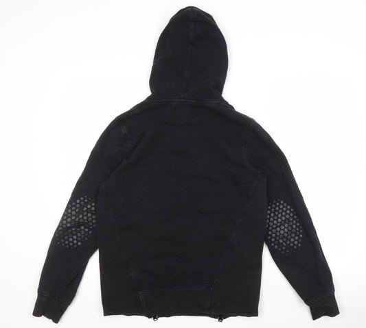 Mens UK Size S JACK & JONES Black Pullover Hoodie