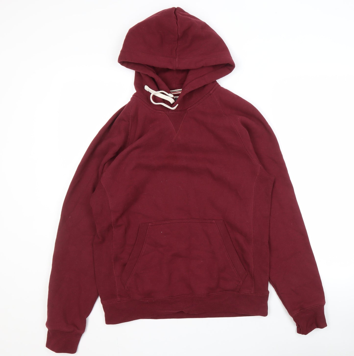 Mens UK Size S Lands' End Red Pullover Hoodie