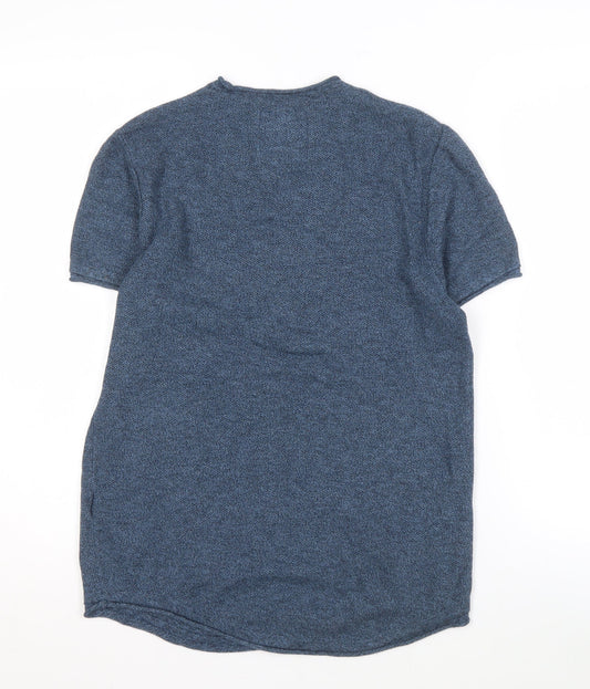 Hollister Men's Blue Crew Neck Pullover Jumper S