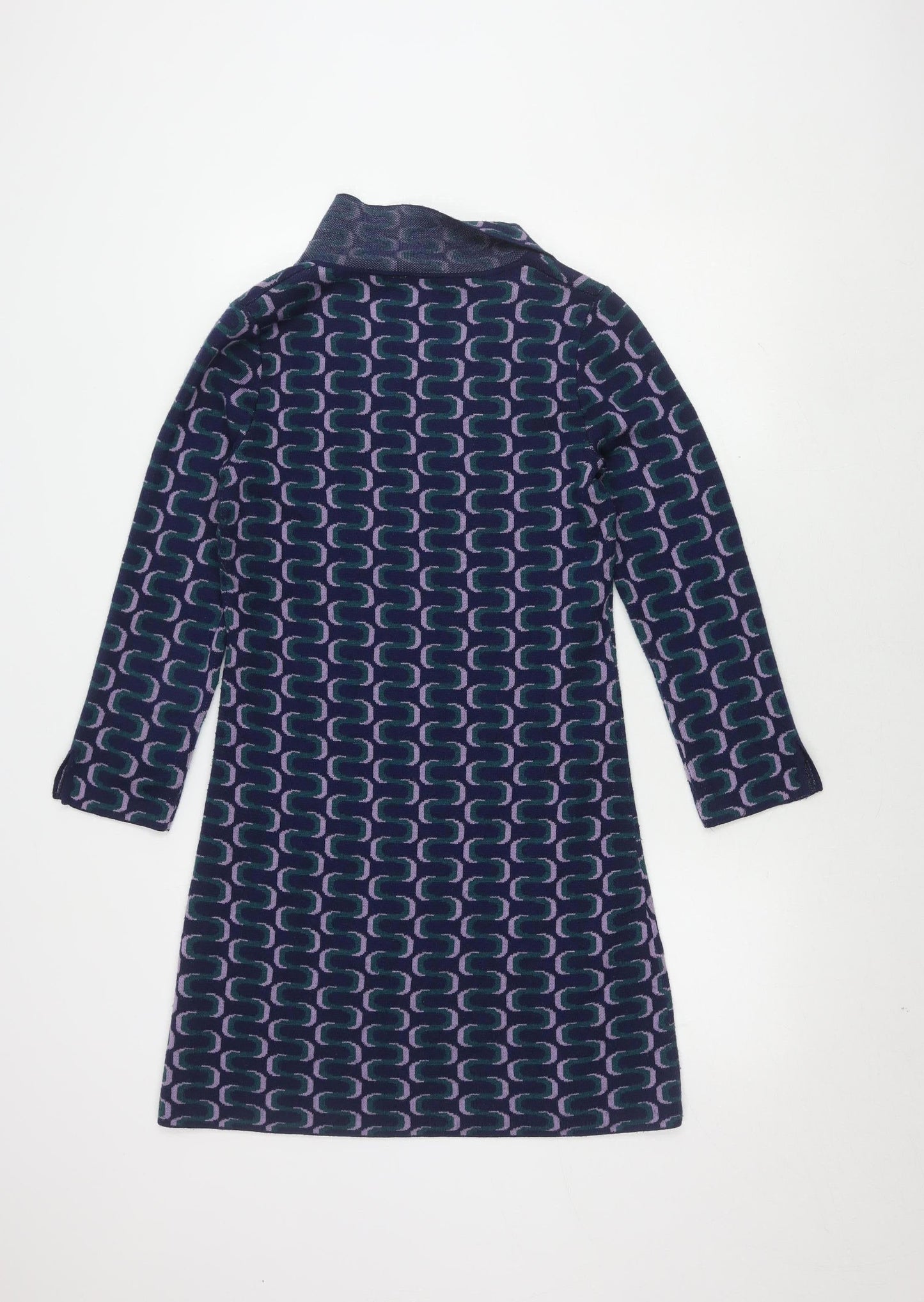 Monsoon Women's Multicoloured Geometric Knit Dress S