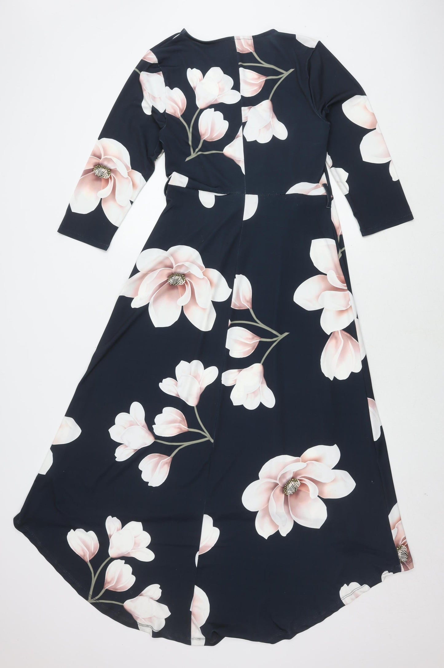BODYFLIRT Women’s Blue Floral Wrap Dress Size 12