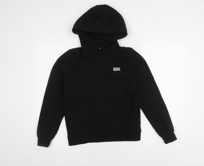 Rascal Boys Black Pullover Hoodie, Size 11-12 Years