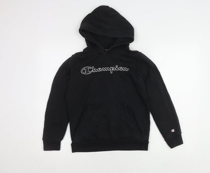 Champion Boys Black Pullover Hoodie L