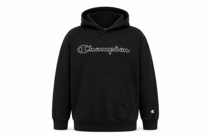 Champion Boys Black Pullover Hoodie L