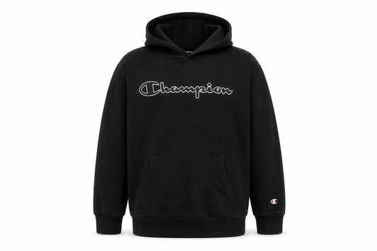 Champion Boys Black Pullover Hoodie L