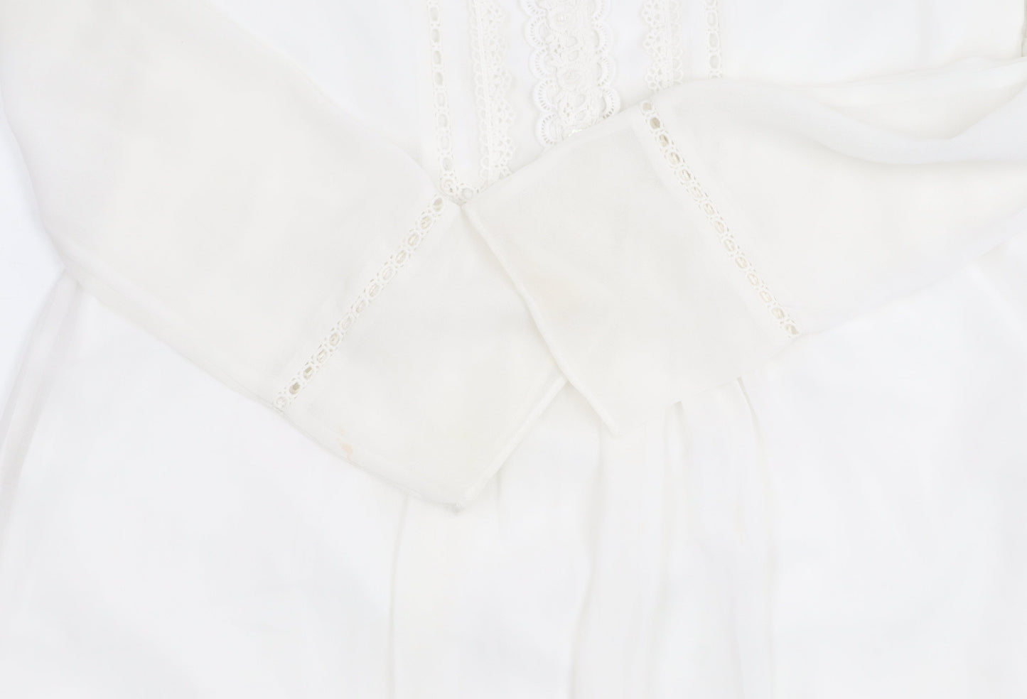 Monsoon Girls Ivory Long Sleeve Dress 11 Years