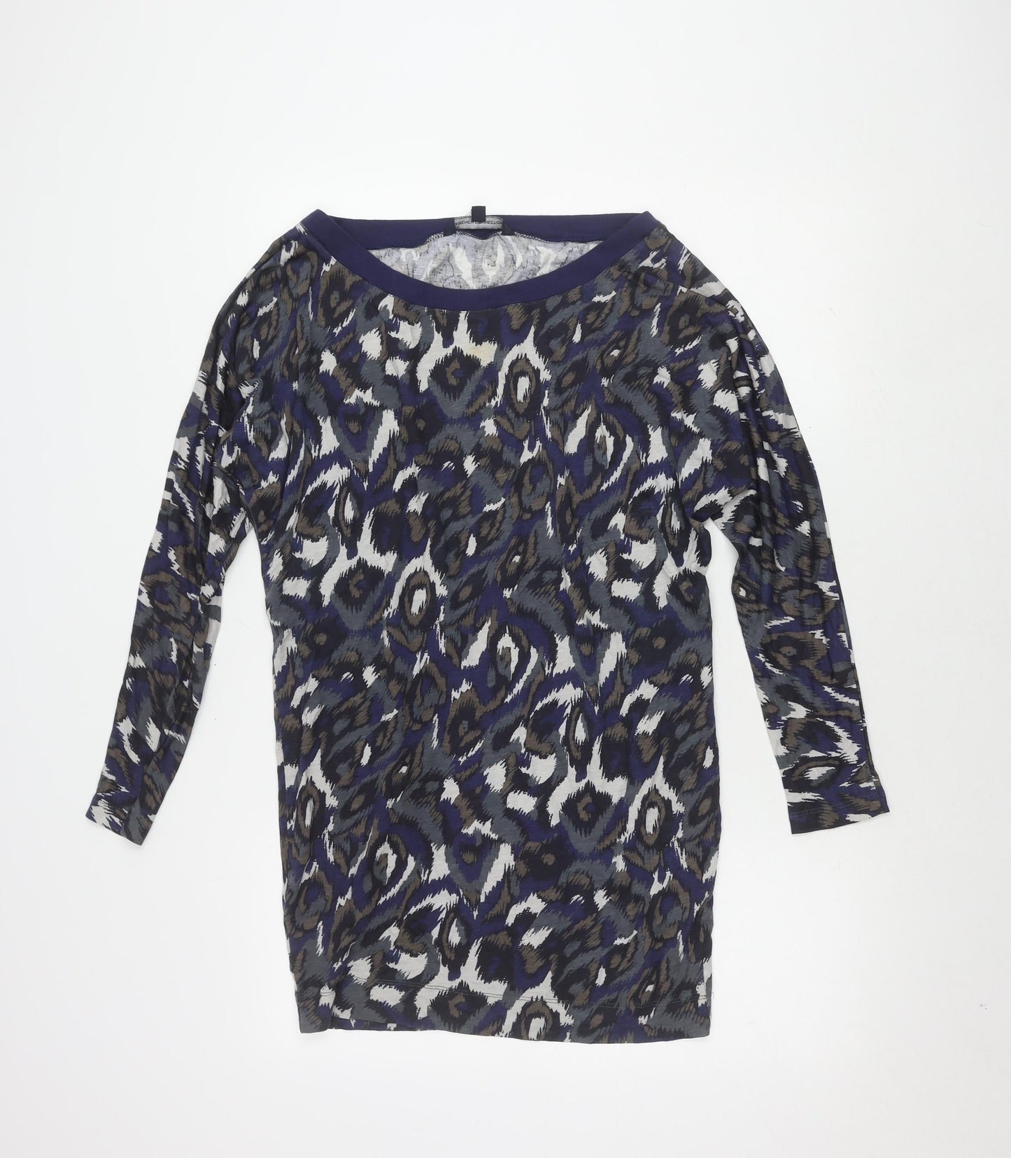Womens UK Size 8 French Connection Multicoloured Tunic T-Shirt