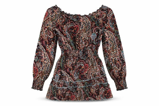 Front view of Joe Browns Women's S Multicolour Off Shoulder Dress